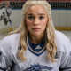 Daenerys Targaryen Playing Hockey